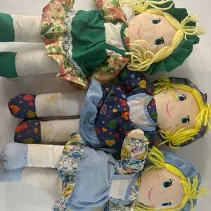Vintage 1997 Homespun Cupboard Collection Victorian Prairie Rag Doll